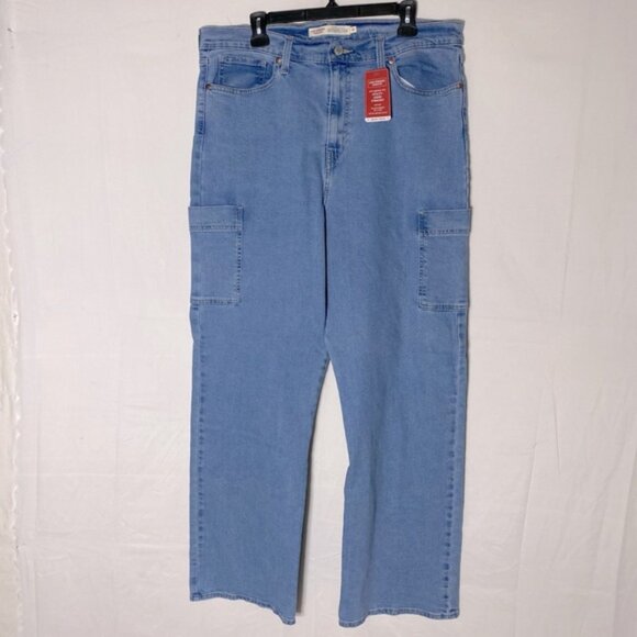 Levi’s Signature High Rise Light Wash Heritage Utility Straight Relaxed Jeans 18 - Picture 15 of 15